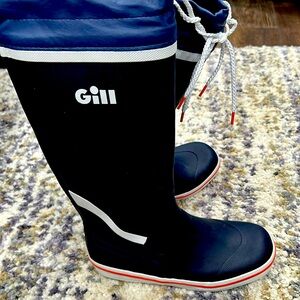 Gill brand yacht boots Navy size 38 NEW rubber